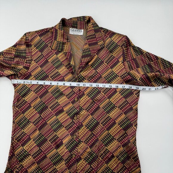 Gianni Petite Women's Long Sleeve Button-Up Blouse Size 8 - Picture 9 of 9